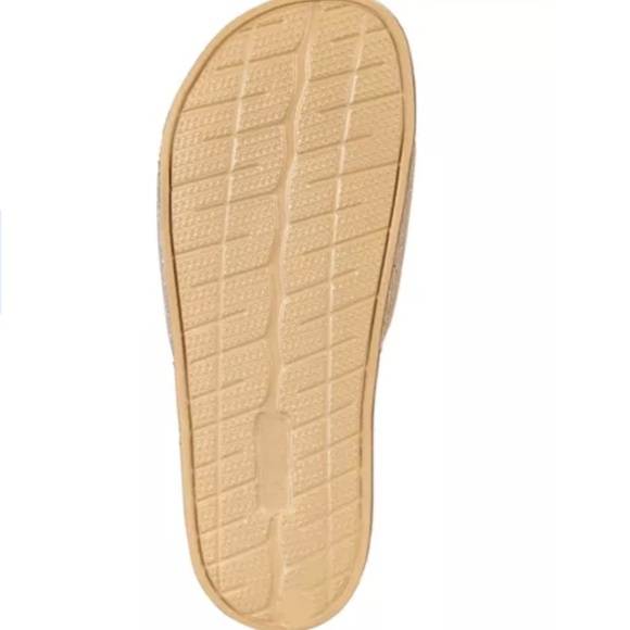 INC Macy's Gold Metallic Slide Slippers NWT! - Picture 3 of 3